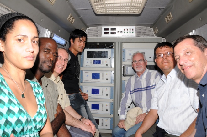 Station mobile de mesure des polluants atmosphériques